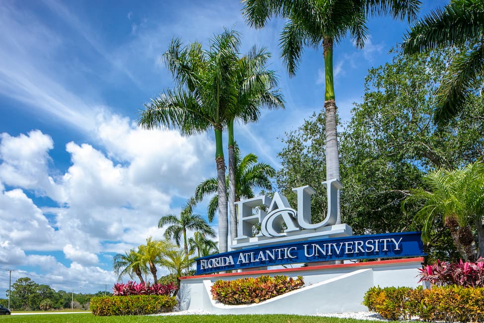 Florida Atlantic University campus entrance