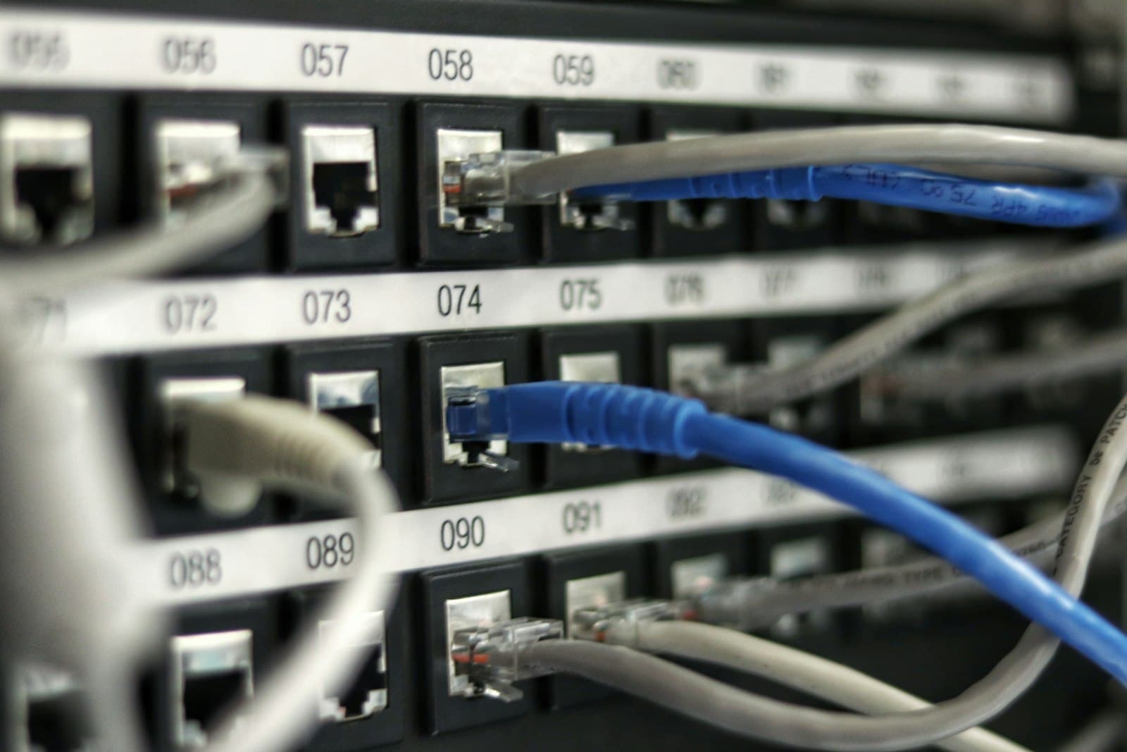 Fiber-optic strands carrying light